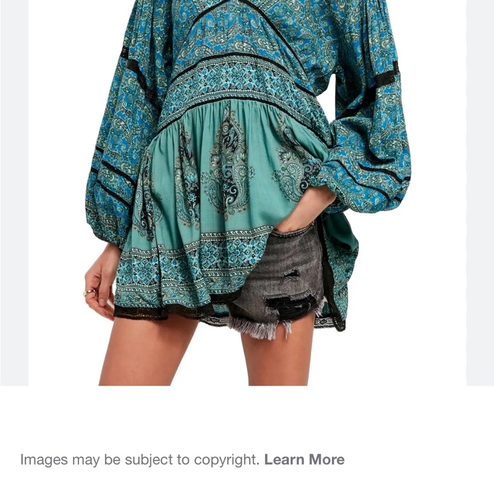 Free People Luna Scarf Print Tunic